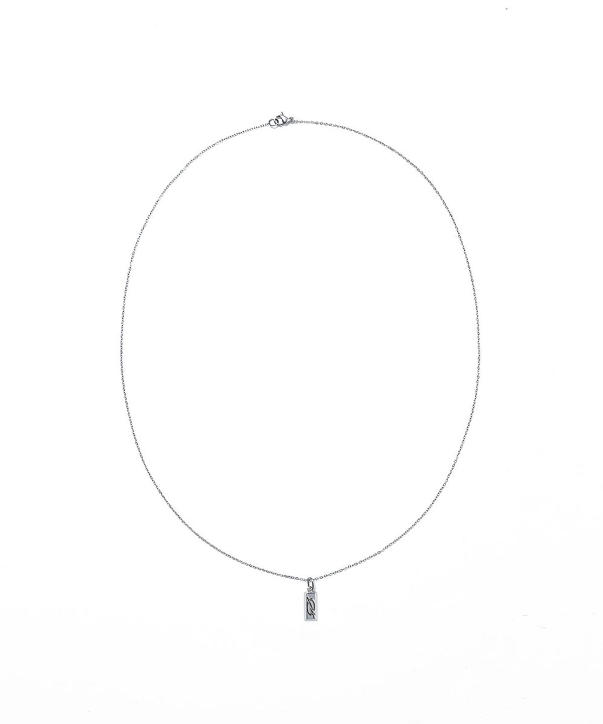 51퍼센트(51PERCENT) Logo bar Necklace - Silver