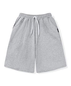 버뮤다핏 트레이닝 밴딩 하프 팬츠 (그레이)