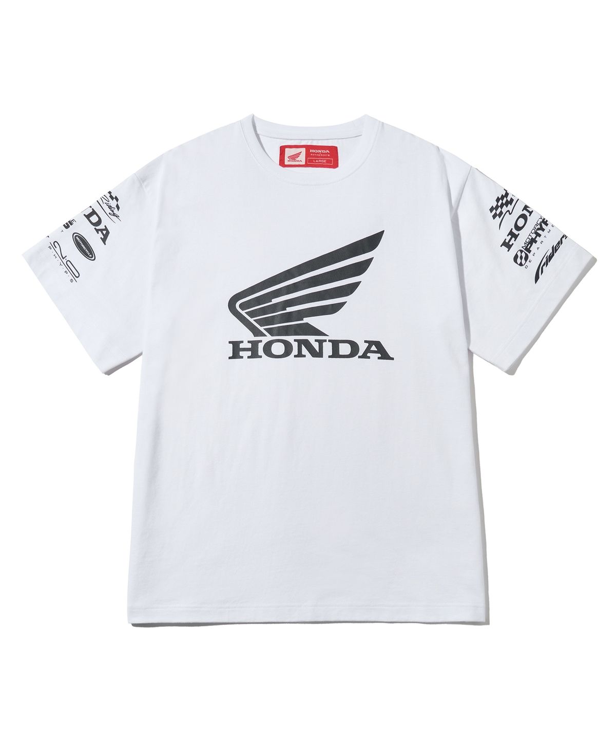 핍스 모터사이클(PHYPS MOTORCYCLE) Wing Collect Logo Short Sleeve White