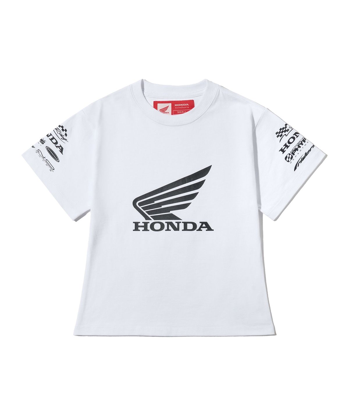 핍스 모터사이클(PHYPS MOTORCYCLE) Womens Wing Collect Logo Short Sleeve White
