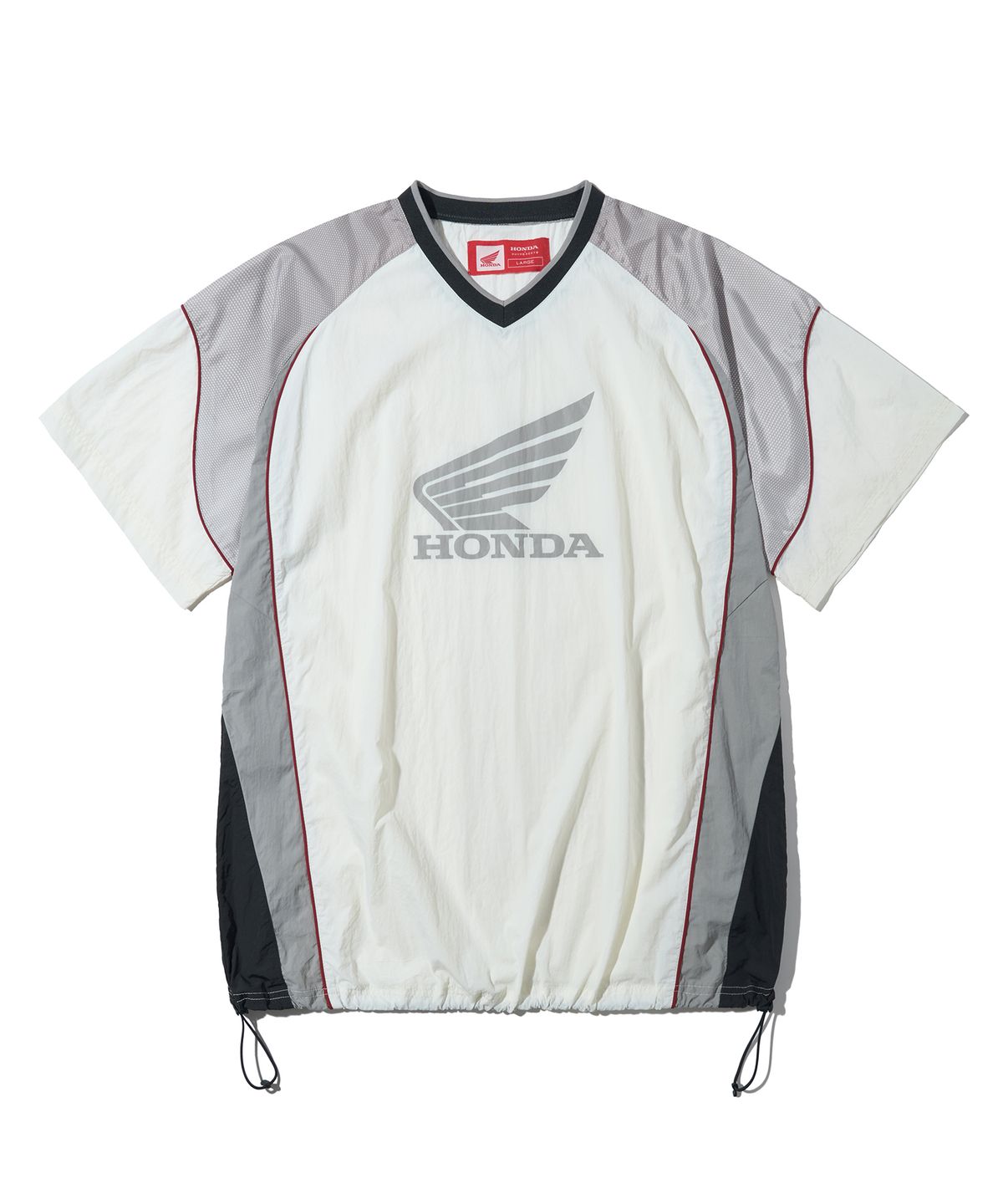 핍스 모터사이클(PHYPS MOTORCYCLE) Speed Track nylon T-shirt Ivory