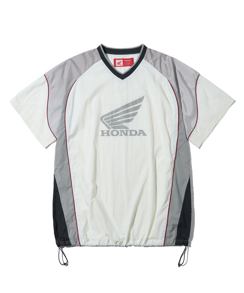 Speed Track nylon T-shirt Ivory