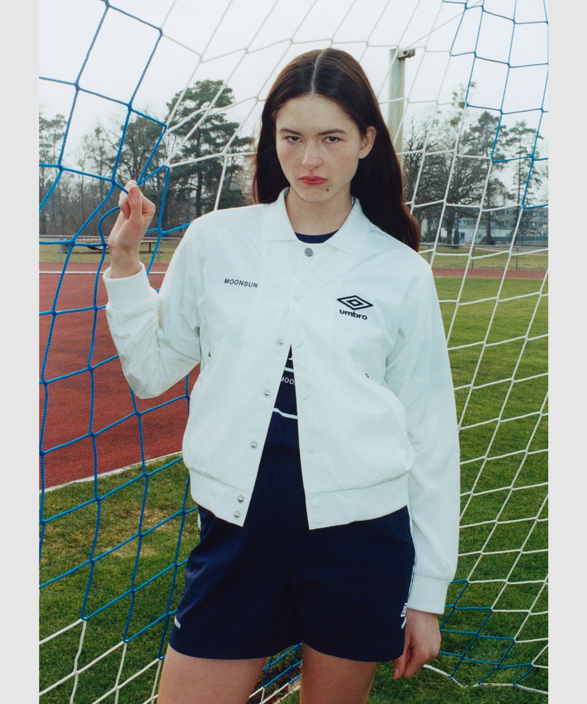 엄브로(UMBRO) [UMBRO X MOONSUN] 경량 앤썸 자켓 아이보리(UQ223CJK41)