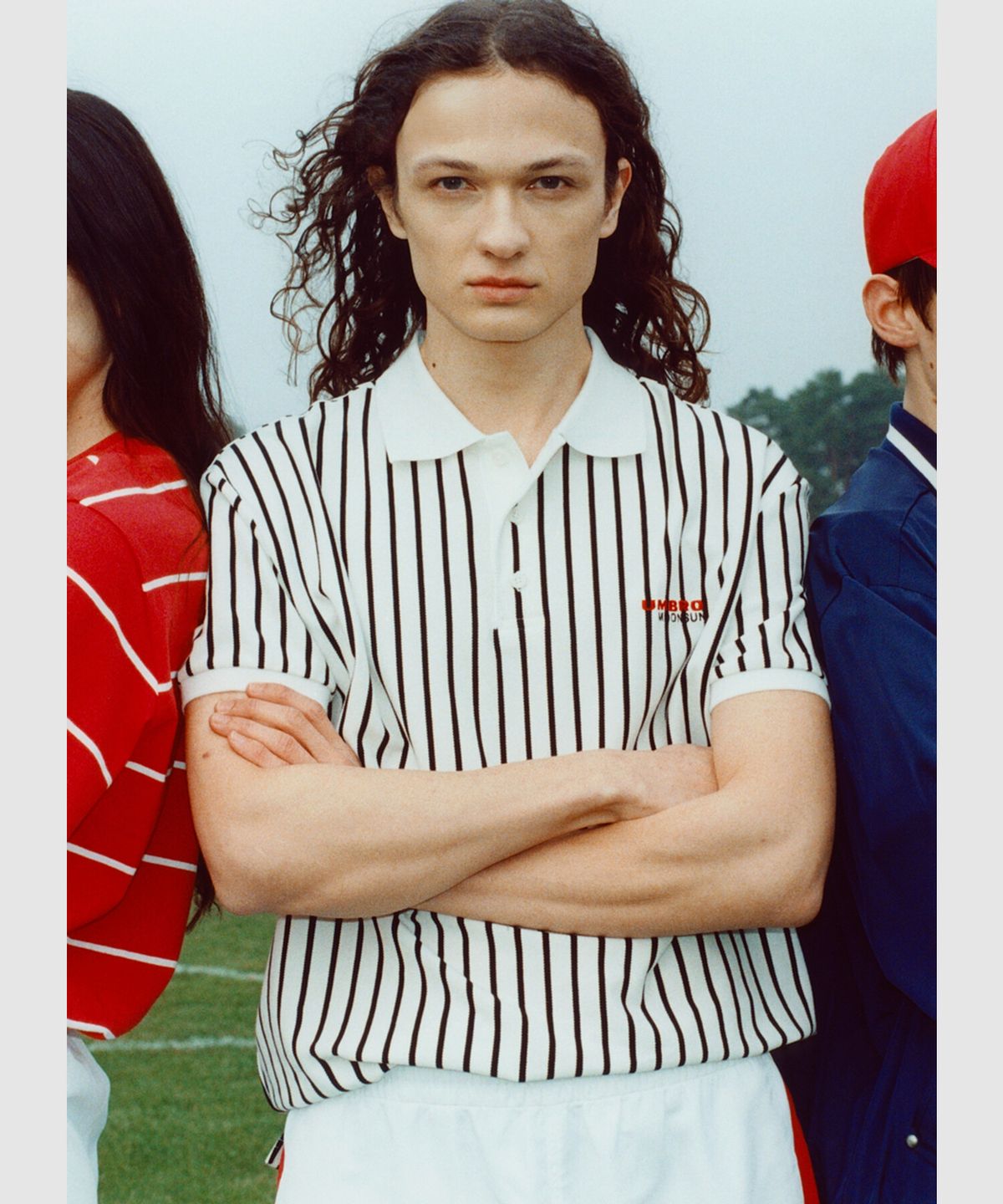 엄브로(UMBRO) [UMBRO X MOONSUN] 럭비 카라 피케 티셔츠 아이보리(UQ223CTS41)