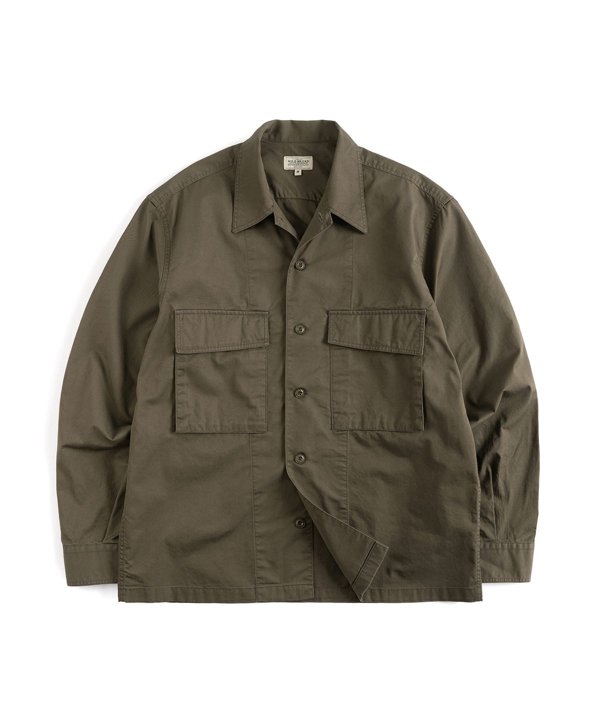 와일드 브릭스(WILD BRICKS) W23 MILITARY SHIRT JACKET (olive)