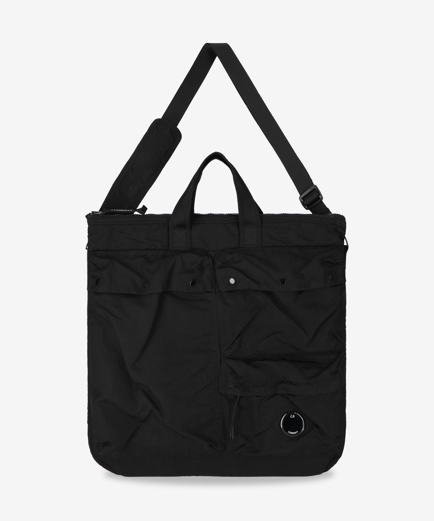 MUSINSA | CP Company Nylon B Lens Tote Shoulder Bag - Black 