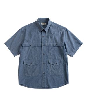 W23 CHAMBRAY UTILITY SHIRT (blue)