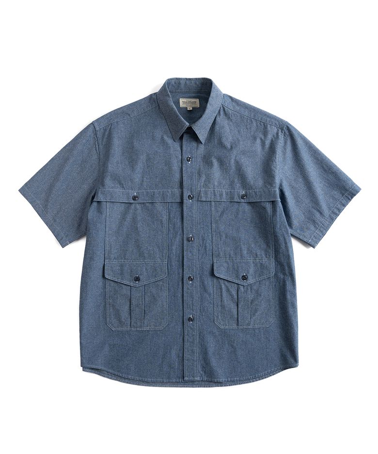W23 CHAMBRAY UTILITY SHIRT (blue)