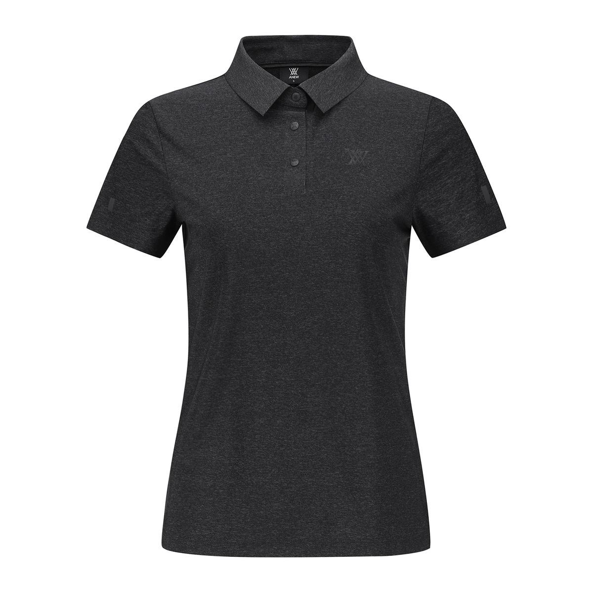 어뉴골프(ANEW GOLF) WOMEN SM BLACK FINISH SHORT T-SHIRT_MG