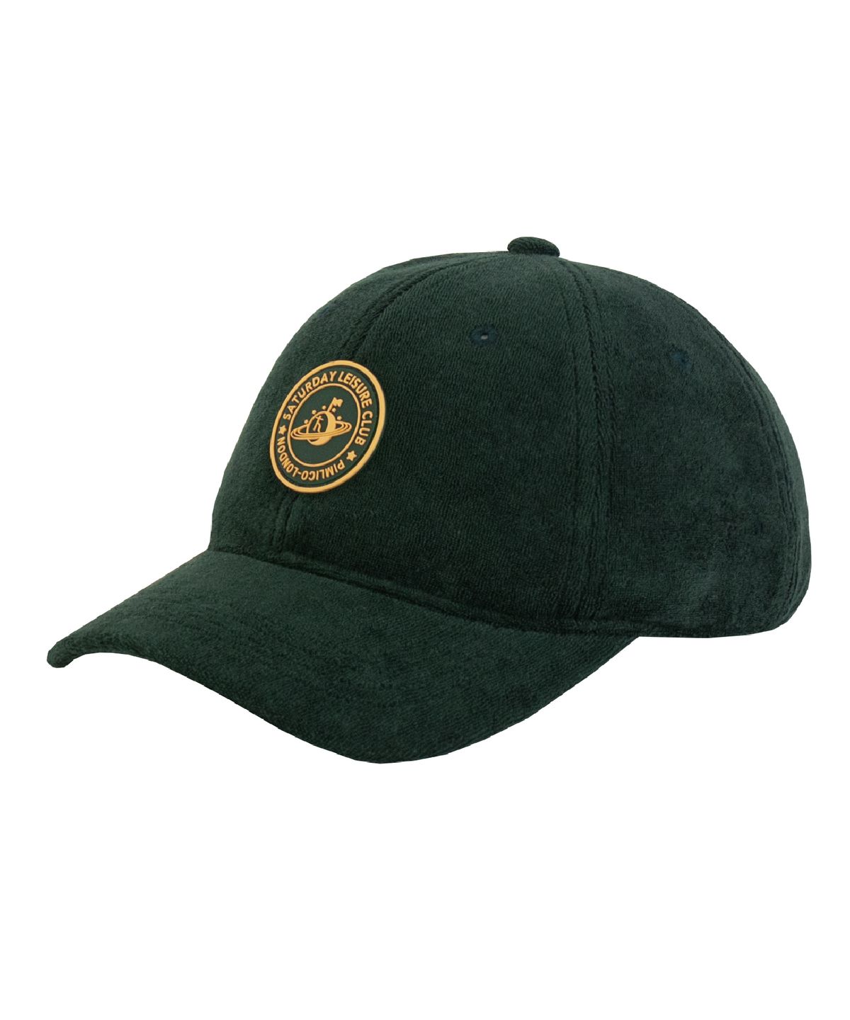 세러데이 레저 클럽(SATURDAY LEISURE CLUB) Leisure Terry Ball Cap (Rubber Patch) - British Racing Green