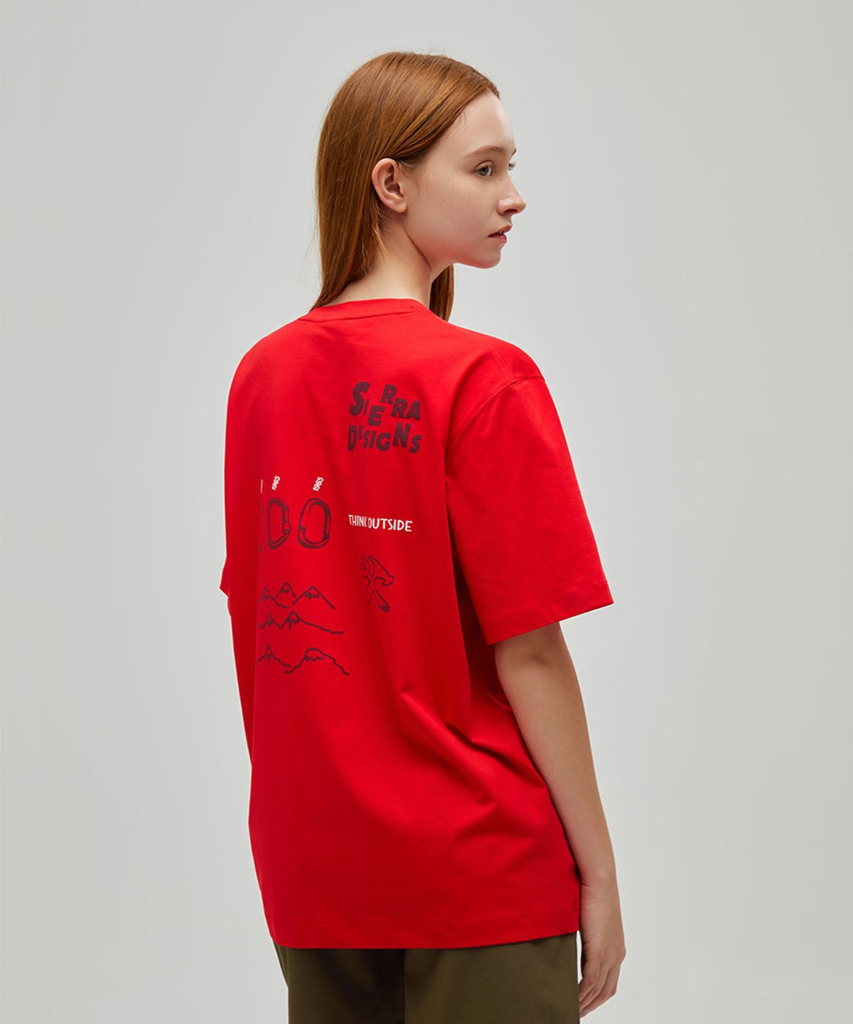 시에라디자인(SIERRA DESIGNS) 어드벤처 키트 칠라이트(CHILL-LITE) 반팔티셔츠 RED