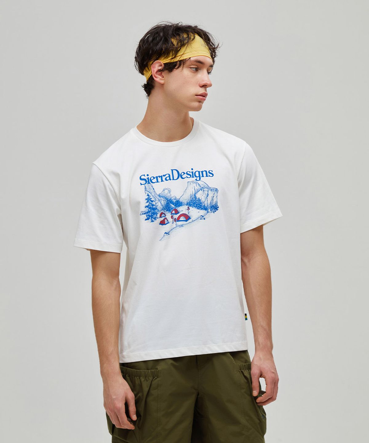 시에라디자인(SIERRA DESIGNS) 텐트 그라운드 칠라이트(CHILL-LITE) 반팔티셔츠 IVORY