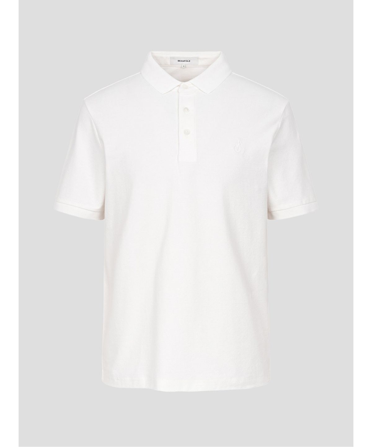 빈폴 멘(BEANPOLE MEN) 크레이프 칼라넥 티셔츠  아이보리
