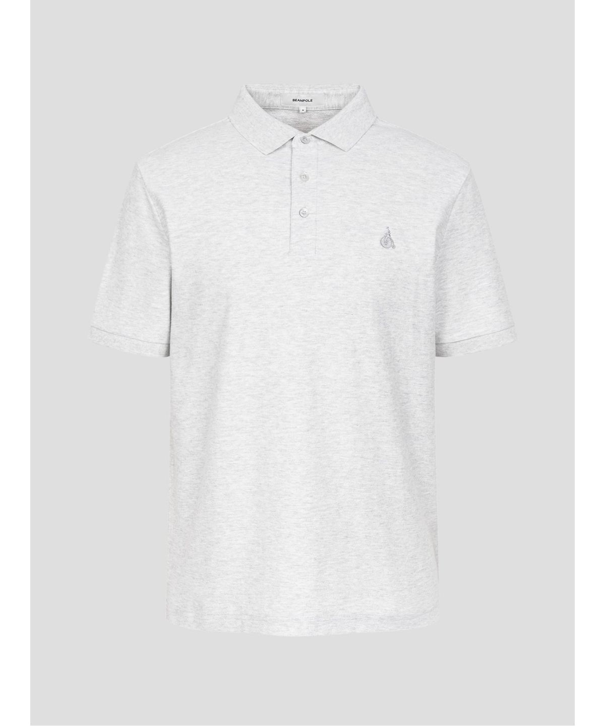 빈폴 멘(BEANPOLE MEN) 크레이프 칼라넥 티셔츠  라이트 그레이 (BC5442C172)