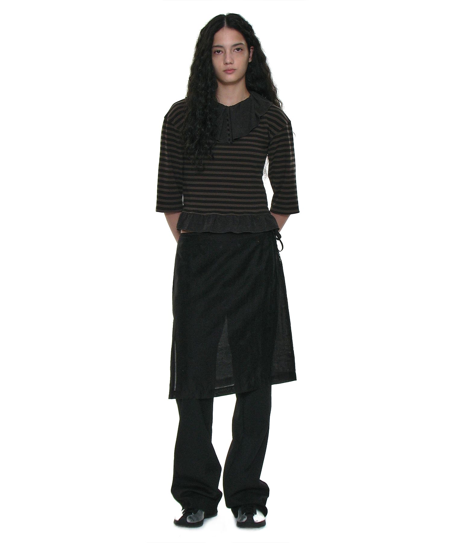 MUSINSA | PARTIMENTO WOMEN (Set) Multiway Metal Pointed Wrap Skirt