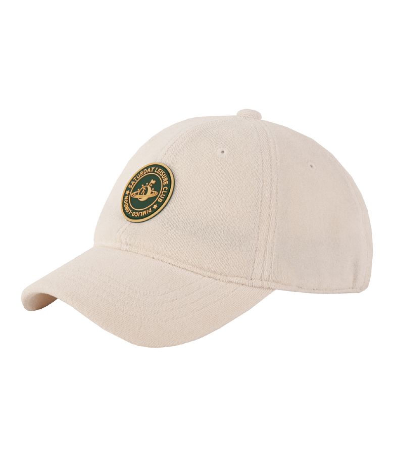 Leisure Terry Ball Cap (Rubber Patch) - Ivory