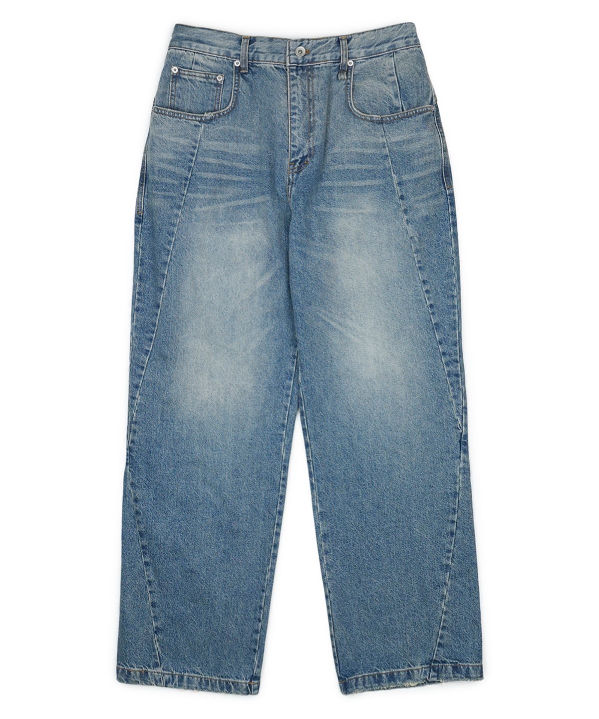 이예(YIYAE) Aslant Denim Pants _ Blue
