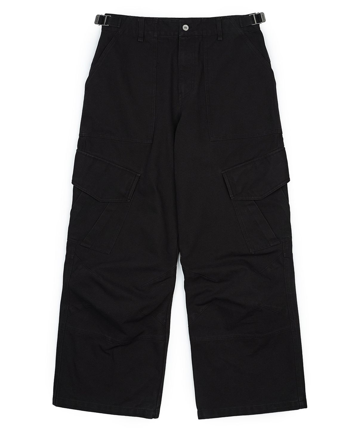 이예(YIYAE) Oxford Panel Cargo Pants _ Vintage Black