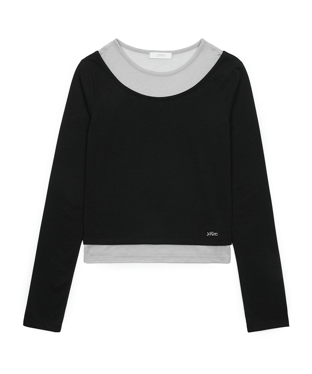 이예(YIYAE) Layered Slim T-shirt  _ Black