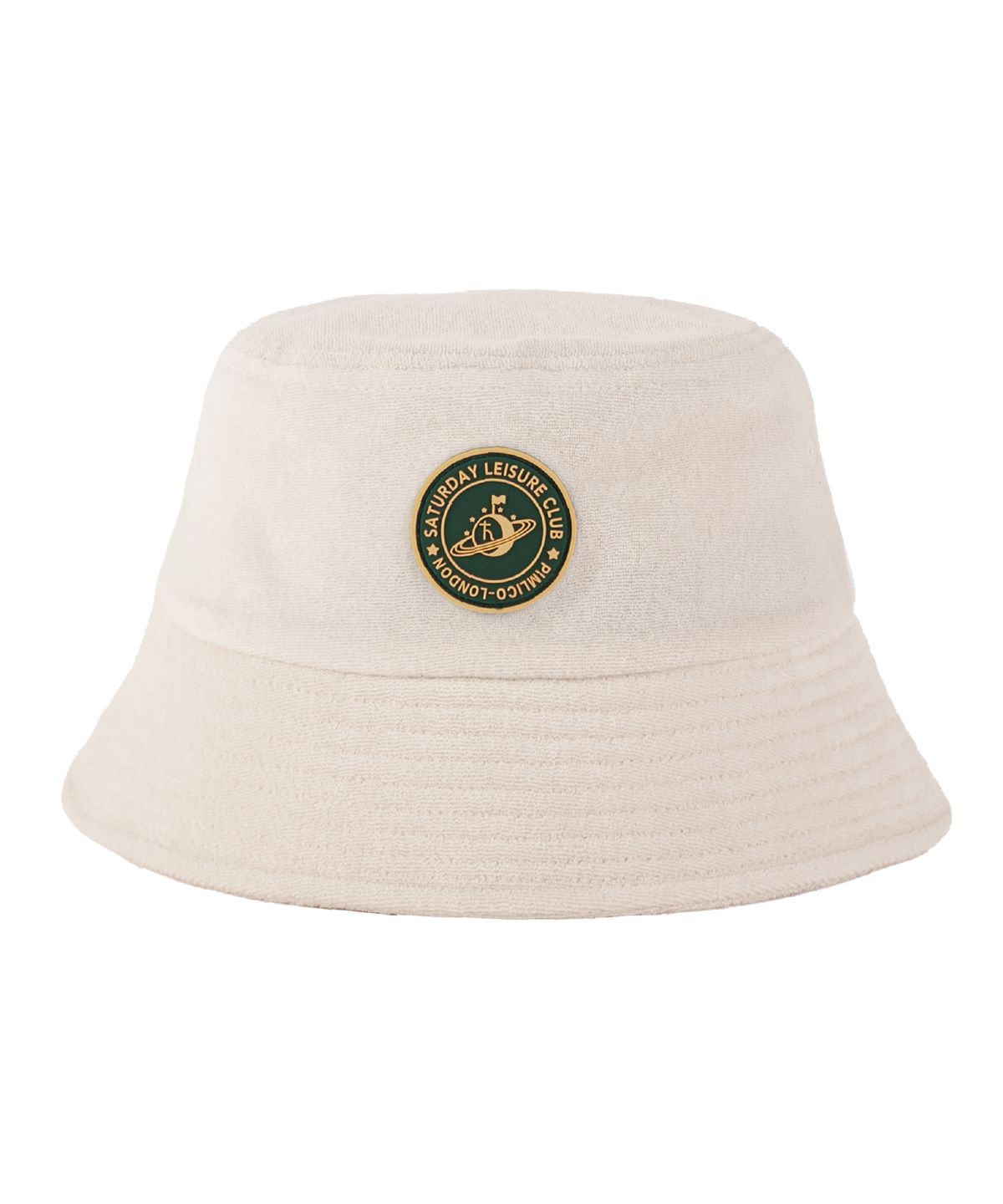 세러데이 레저 클럽(SATURDAY LEISURE CLUB) Leisure Terry Bucket Hat (Rubber Patch) - Ivory