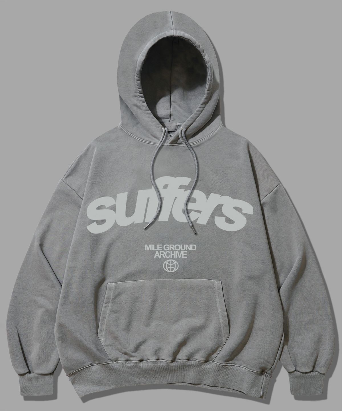 더마일(THEMILE) 마일 가먼츠 서퍼 스웨트 후드 [PIGMENT GRAY]