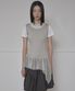 Layered Lace Frill Sleeveless (FL-157_Gray)