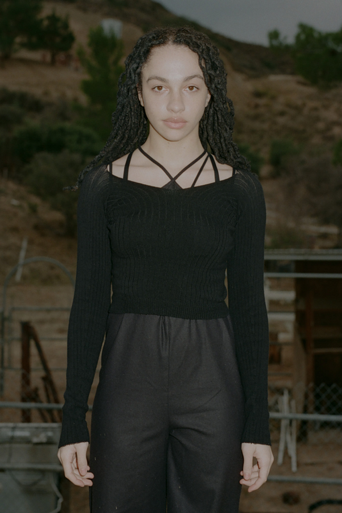 베이스레인지(BASERANGE) TIGHTS TOP(ORGANIC COTTON)