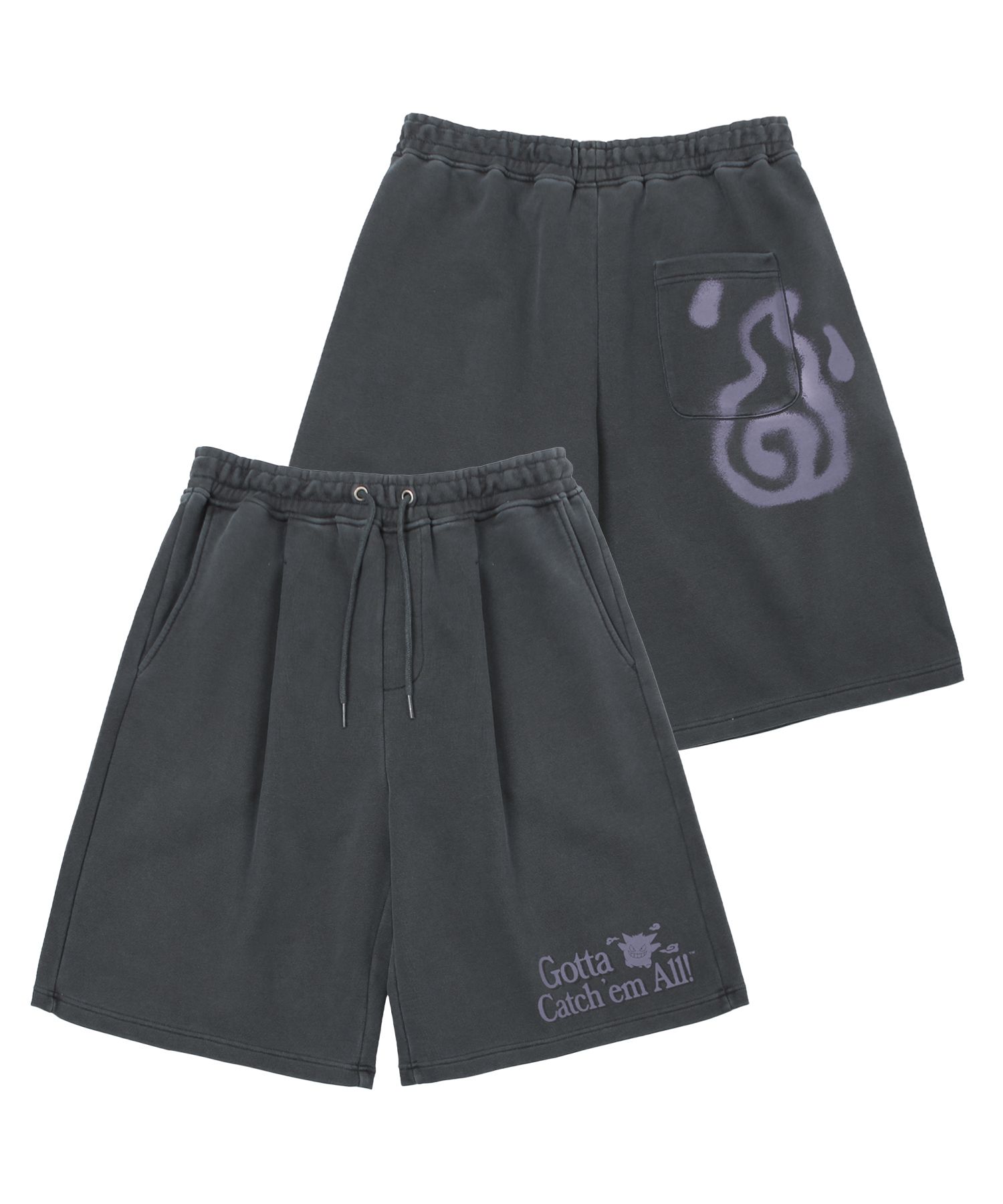 ★ Phyps Department★ Pokemon Effector Bermuda Sweat Shorts MUSINSA | PHYPS Pokemon Effector Bermuda Sweat Shorts_Charcoal