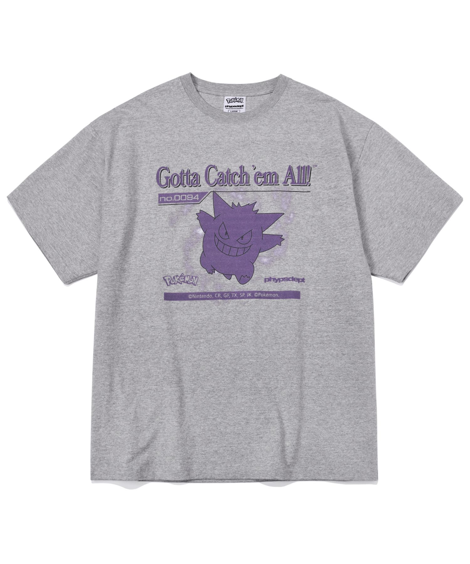 ★ Phyps Department★ Pokemon Gacha Short Sleeve Charcoal P ☆ Phyps Department☆ Pokemon Gacha Short Sleeve Charcoal P