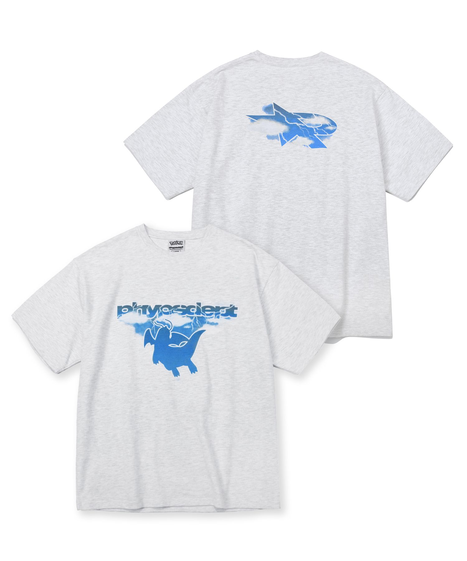 ★ Phyps Department★ Pokemon Effector Short Sleeve Breed P MUSINSA公式 | PHYPS Pokemon Effector Short Sleeve_Light Gray