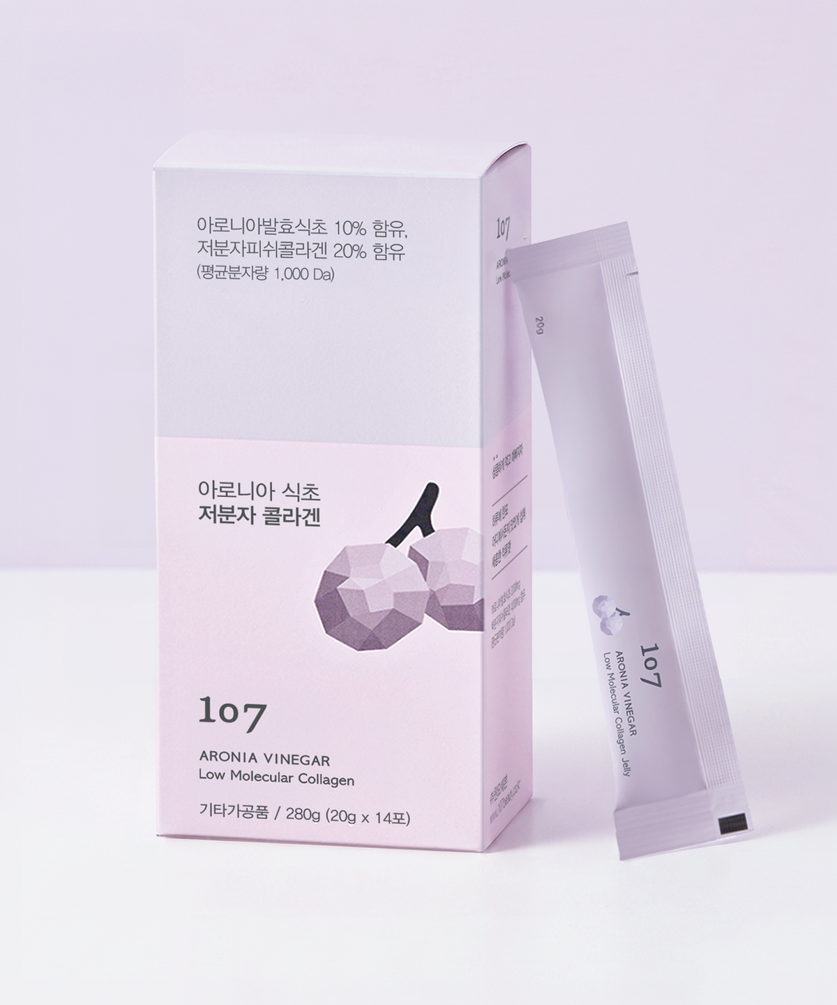 원오세븐(107) 아로니아 식초 저분자 콜라겐 20g x 14포