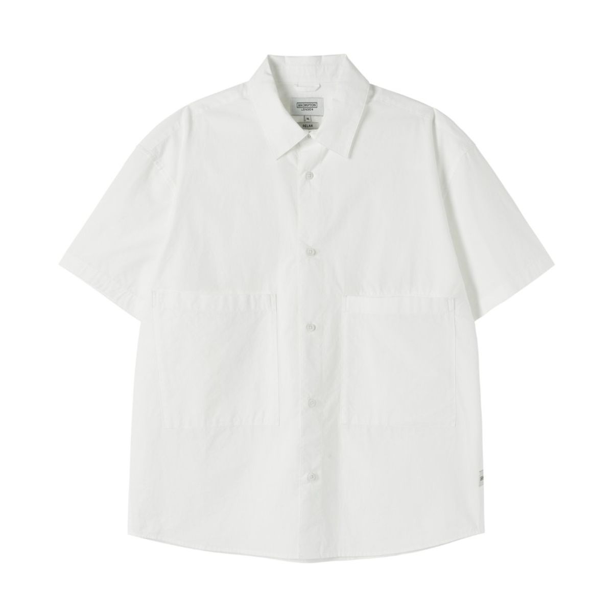 브롬톤 런던(BROMPTON LONDON) BIOWASHED HALF SLEEVE SHIRT - WHITE (P252MSH433)