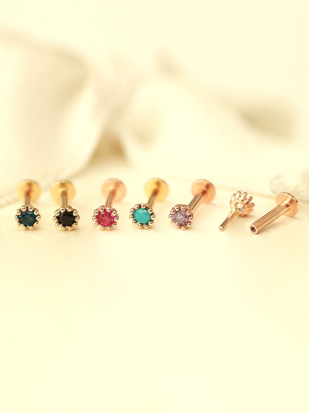 미니멀피어싱(MINIMALPIERCING) 14K 인터널 미니미 라운드 라블렛 피어싱