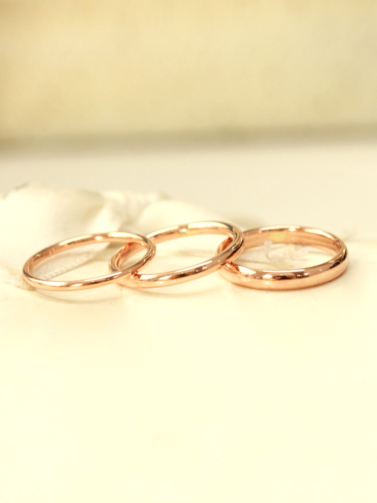 미니멀피어싱(MINIMALPIERCING) 14K 18K 심플 레이어드 엥게이지 반지