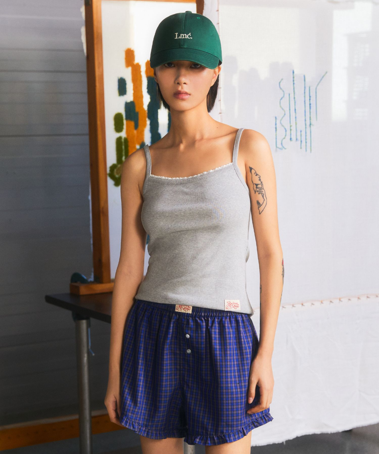 ★2025SS新作★LMC★WM LACE BASIC SLEEVELESS TOP MUSINSA | LMC WM LACE BASIC SLEEVELESS TOP heather gray