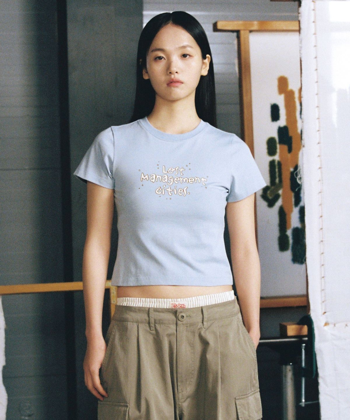 엘엠씨(LMC) WM FN DOODLE CROPPED TEE light blue