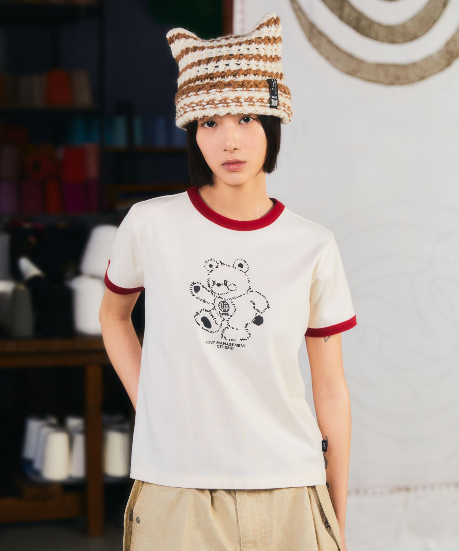☆送料・関税込☆LMC★WM BEAR RINGER TEE★ MUSINSA公式 | LMC WM BEAR RINGER TEE ivory