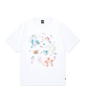 WM STICKER PACK TEE white