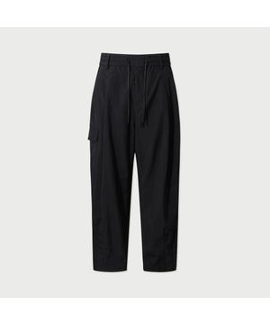 Obscur 나일론 캐롯핏 팬츠 - BLACK