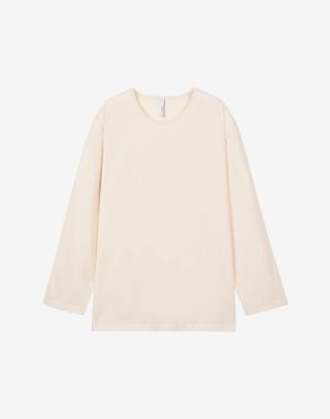 스쿱넥 롱슬리브 티셔츠 [크림]