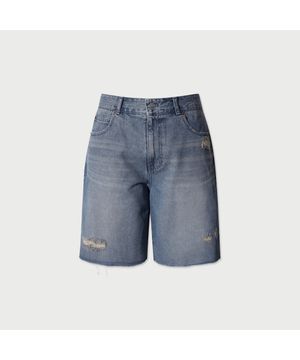 Ciel 데님 디스트로이드 쇼츠 - L.BLUE