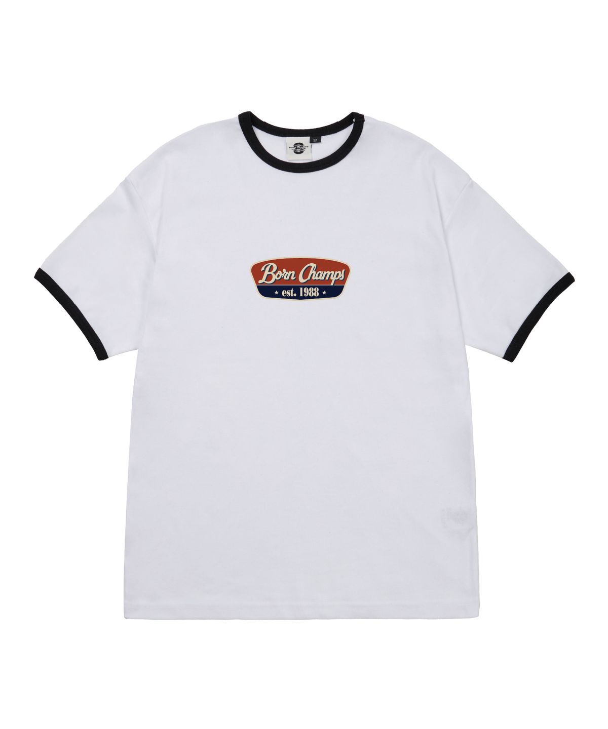 본챔스(BORN CHAMPS) [4 COLORS] 88 ORIGINALS 여성 후라이스 링거 반팔티셔츠 B25ST62