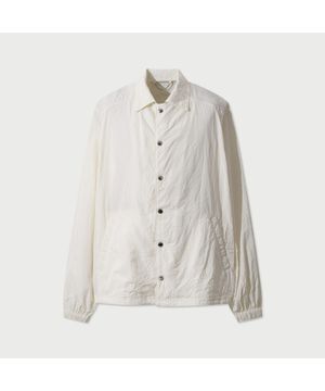 Plisse 크링클 코치 자켓 - IVORY