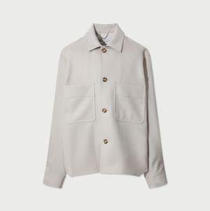 Brise 경량 트위드 포켓 셔켓 - ECRU