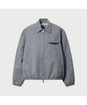 Sillage 나일론 카라 집업 점퍼 - GREY