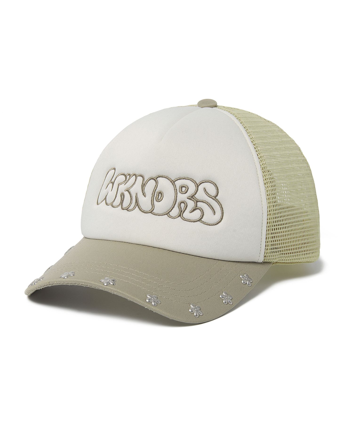 WKNDRS ■ FLORAL TRUCKER CAP MUSINSA | WKNDRS FLORAL TRUCKER CAP (L.KHAKI)