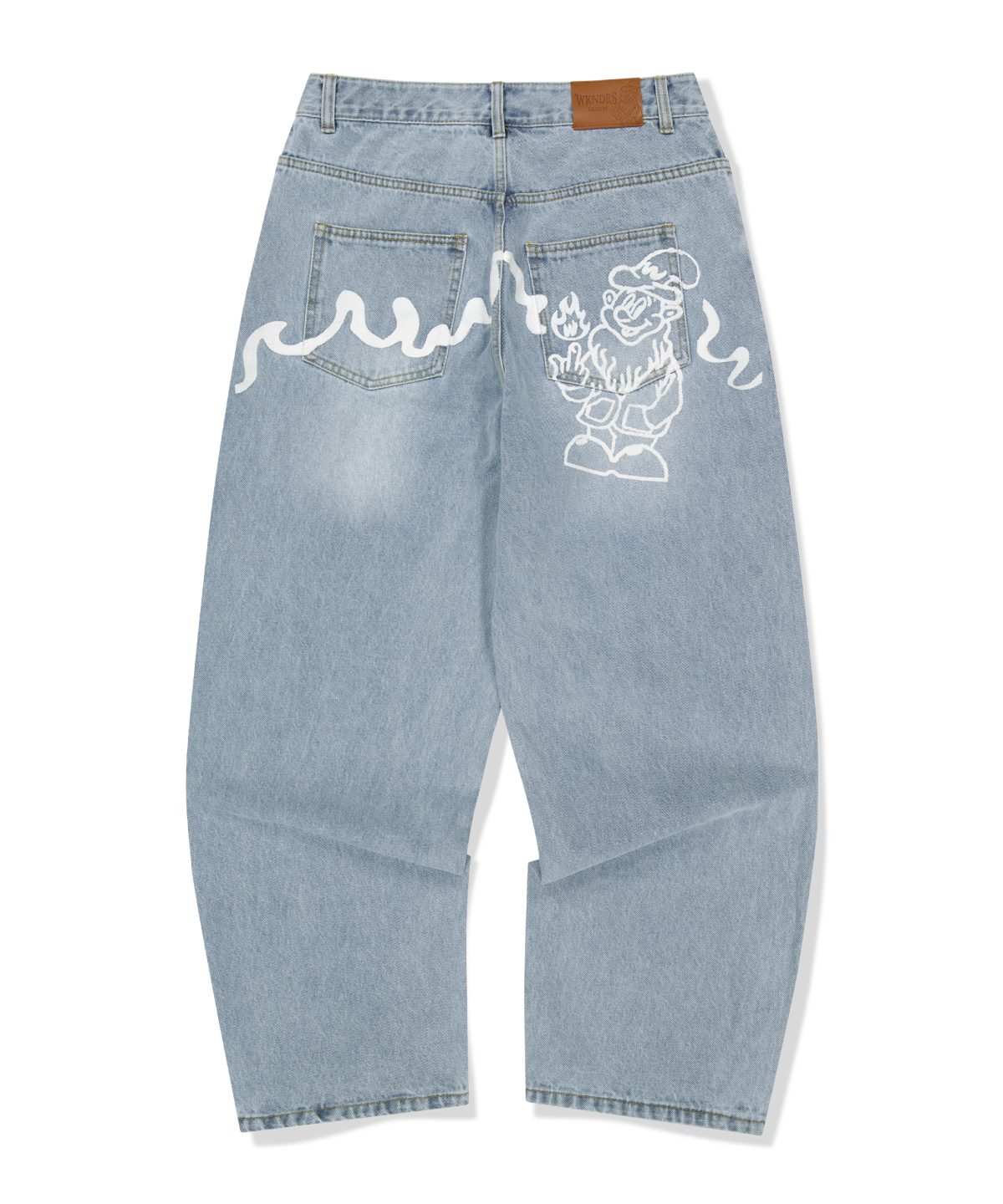 위캔더스(WKNDRS) DWARF DENIM PANTS (L.DENIM)