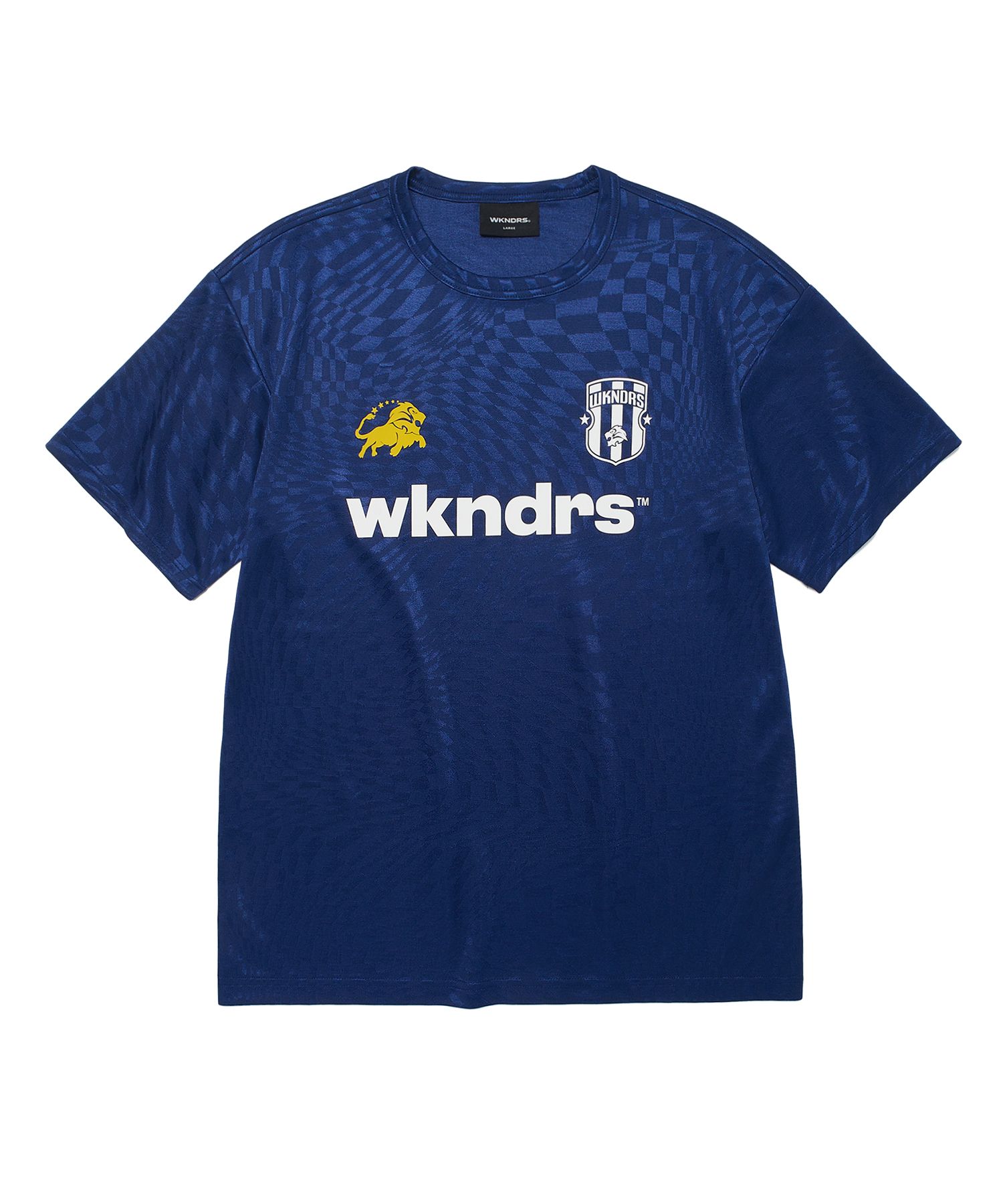 ◆WKNDRS KING SOCCER SS JERSEY/3色◆ MUSINSA | WKNDRS KING SOCCER SS JERSEY (S.BLUE)