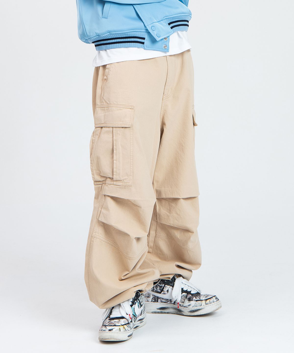 노드(NOD) Stone Washed Cargo pants (Beige)