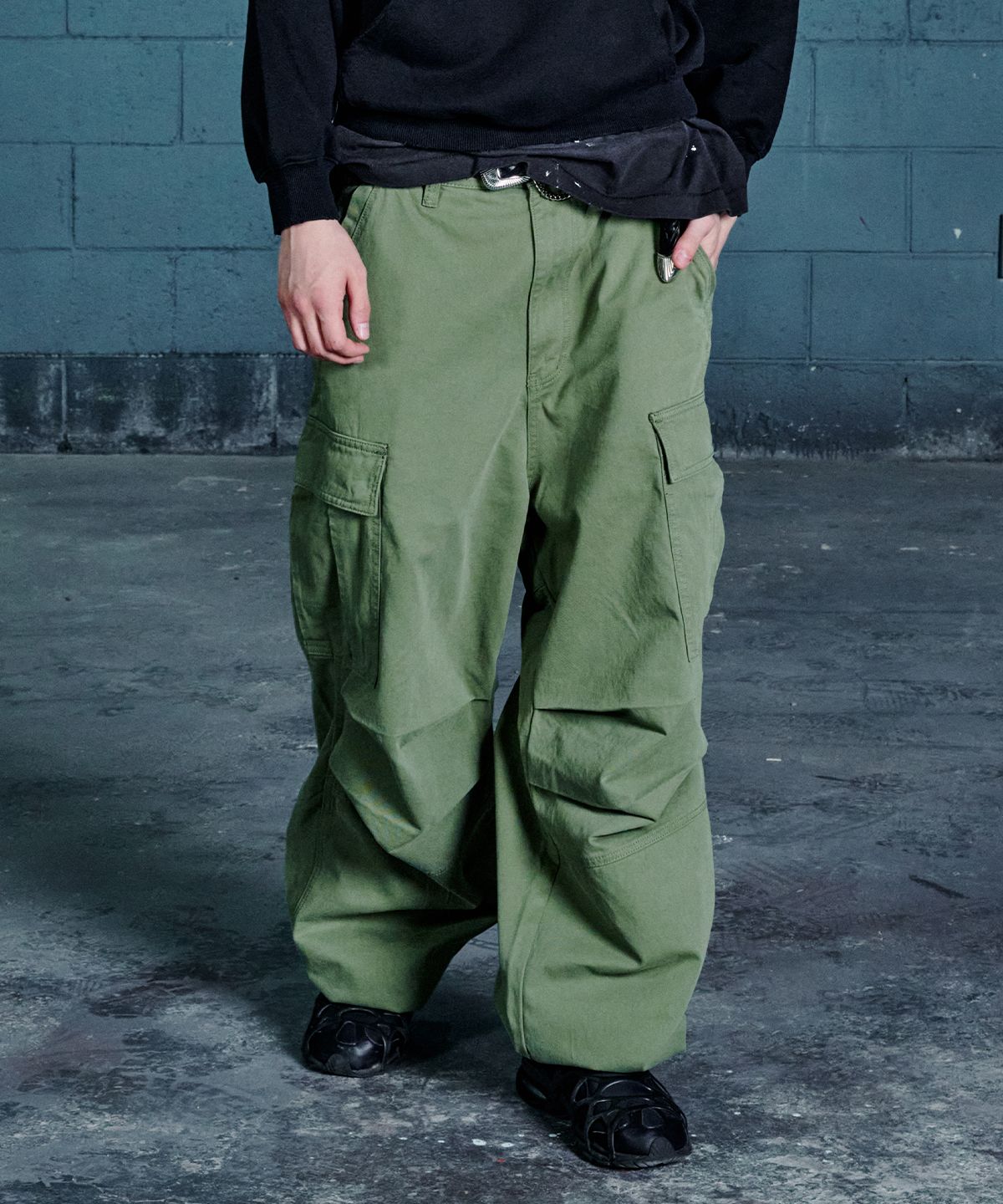노드(NOD) Stone Washed Cargo pants (Khaki)